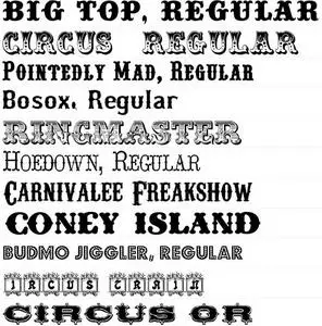 Circus Fonts