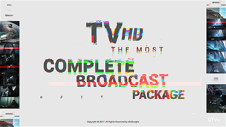 Glitch TV Complete Broadcast Graphics Package - Project for After Effects (VideoHive)