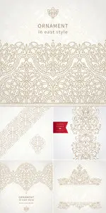 Oriental Style Backgrounds Vector