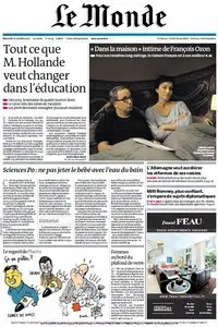 Le Monde du Mercredi 10 Octobre 2012