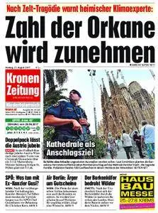 Kronen Zeitung Niederösterreich - 21. August 2017