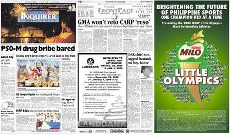 Philippine Daily Inquirer – December 28, 2008