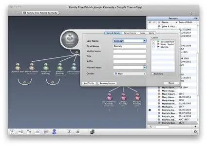 Synium MacFamilyTree v6.2.8 Multilingual Mac OS X