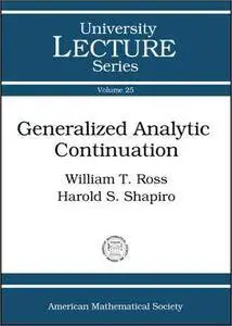 Generalized Analytic Continuation