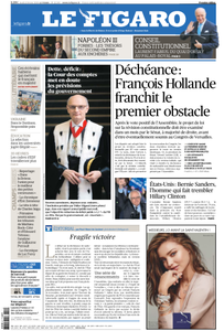 Le Figaro du Jeudi 11 Février 2016