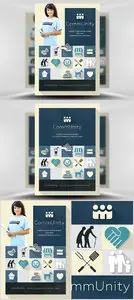 Flyer Template PSD - CommUnity