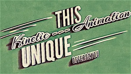 Kinetic Typography, Vintage Retro Style - Project for After Effects (VideoHive)