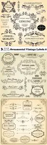 Vectors - Ornamental Vintage Labels 8