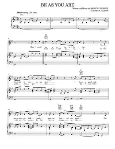 Be as you are - Kenny Chesney (Piano-Vocal-Guitar)