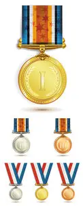 Medals, Awards Vector
