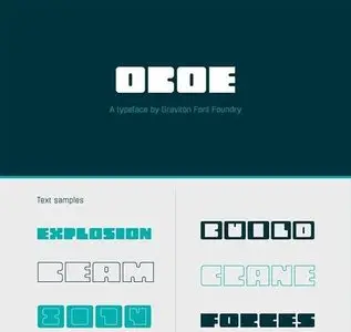 Oboe - Geometric Rounded Sign Typeface