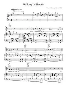 Walking In The Air Duet (theme from The Snowman) - Aled Jones, Howard Blake, The Snowman Movie (Piano-Vocal-Guitar (Pian