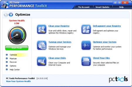 PC Tools Performance Toolkit v1.0.0.114 ML Portable