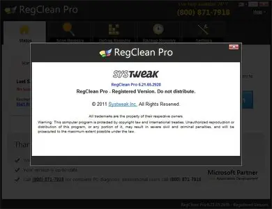SysTweak Regclean Pro 6.21.65.2928 Multilingual Portable