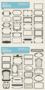 Simple Vintage Frames Vector