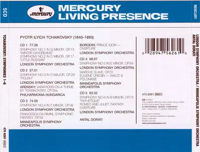 Tchaikovsky: Symphonies Nos. 1-6 / Antal Dorati (2004)