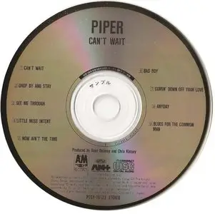 Piper - Can't Wait (1977) [1990, Original Japan Press PCCY-10123]