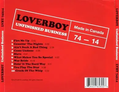 Loverboy - Unfinished Business (2014) Re-Up