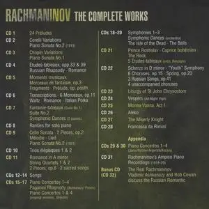 Sergei Rachmaninov: The Complete Works [32CDs] (2014)