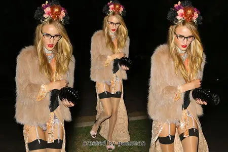 Rosie Huntington-Whiteley - At a Halloween party in Beverly Hills October 26, 2012