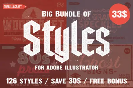 CreativeMarket - Big Bundle of Illustrator Styles