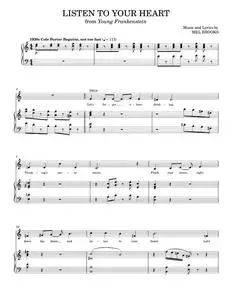 Listen To Your Heart - Mel Brooks, The Producers Musical (Piano Vocal)