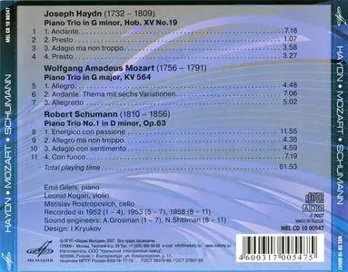 Emil Gilels, Leonid Kogan, Mstislav Rostropovich - Haydn, Mozart, Schumann: Piano Trios (2007)