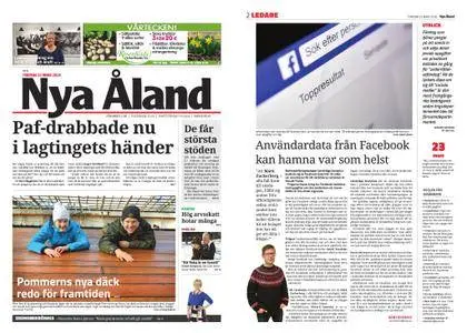 Nya Åland – 22 mars 2018