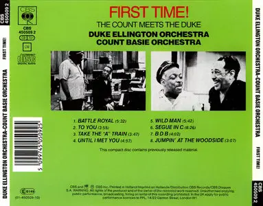 Duke Ellington & Count Basie – First Time! The Count Meets The Duke (1961)(CBS)