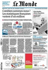 Le Monde et Supplément J.O. Londres du Mercredi 1er Aout 2012
