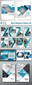 Vectors - Blue Business Flyers 30