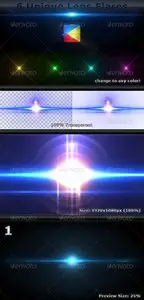 GraphicRiver 6 Unique Lens Flares - Light Effects -4-