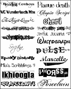 28 Mixed Fonts