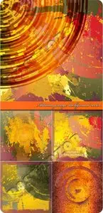 Autumn grunge background vector