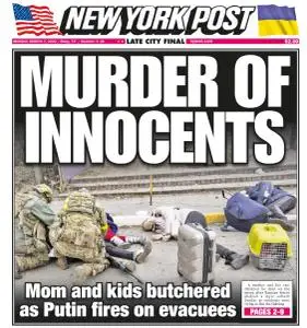New York Post - March 7, 2022