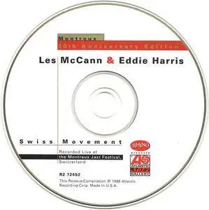 Les McCann & Eddie Harris - Swiss Movement (Montreux 30th Anniversary Edition) (1969) {1996 Rhino} **[RE-UP]**