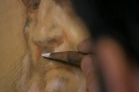The Portrait in Three Color Chalk with Robert Liberace