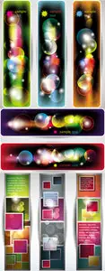 Abstract Color Banners Vector 