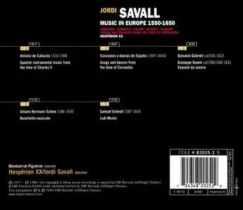 Jordi Savall, Hespèrion XX - Music in Europe 1550-1650 [5CDs] (2004)