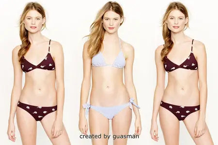 Behati Prinsloo - JCrew Swimwear Photoshoot 2013