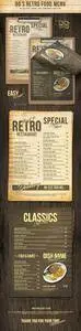 GR - 80s Retro Single Page Menu A4 and US Letter 20907694