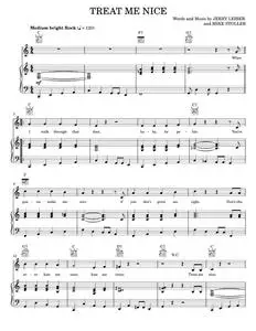 Treat Me Nice - Elvis Presley, Leiber & Stoller (Piano-Vocal-Guitar)