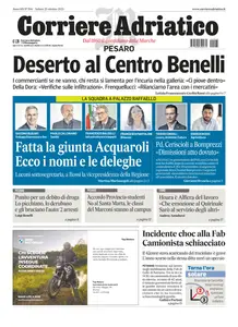 Corriere Adriatico Pesaro - 25 Ottobre 2025