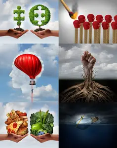 Collection of various conceptual images