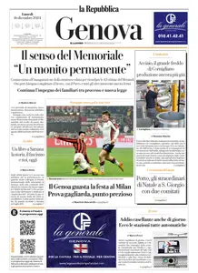 la Repubblica Genova - 16 Dicembre 2024