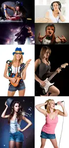 Music beautiful girls