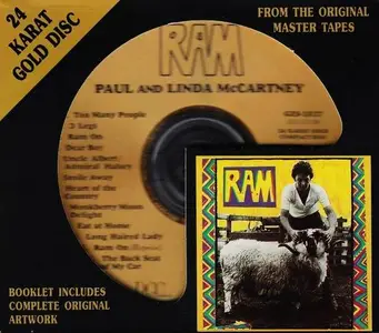 Paul and Linda McCartney - Ram (1971) [DCC 24 KT Gold CD, 1993]