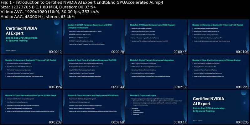 Certified Infra AI Expert: End-to-End GPU-Accelerated AI