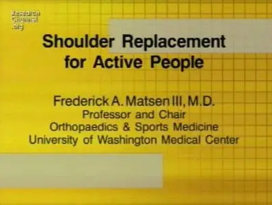 Video of "Shoulder Replacement For Active People" 2009