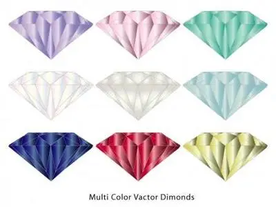 Multi Color Vector Dimonds